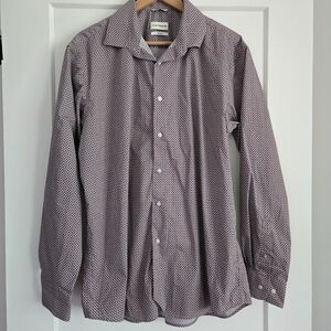 Lucky Brand Men's Large Classic Stretch Patterned Shirt